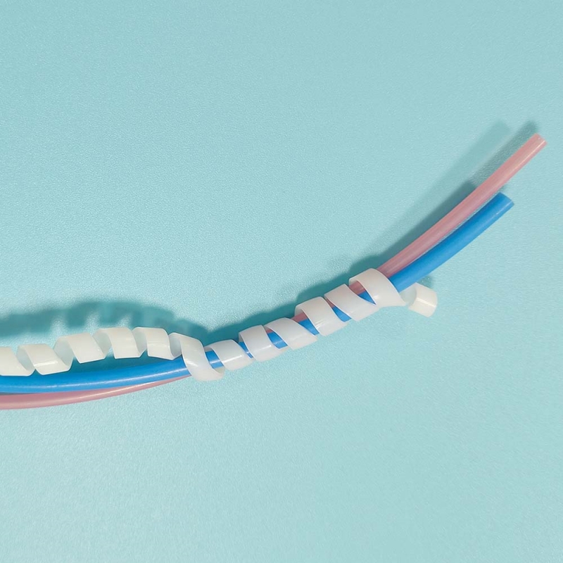 PTFE 、FEP、PFASpiral Cutting Tube Cable Sleeves Spiral Wrap Organizer